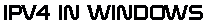 ipv4 in window7