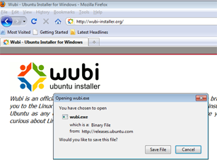 Wubi -- Windows Ubuntu Installer 10.04